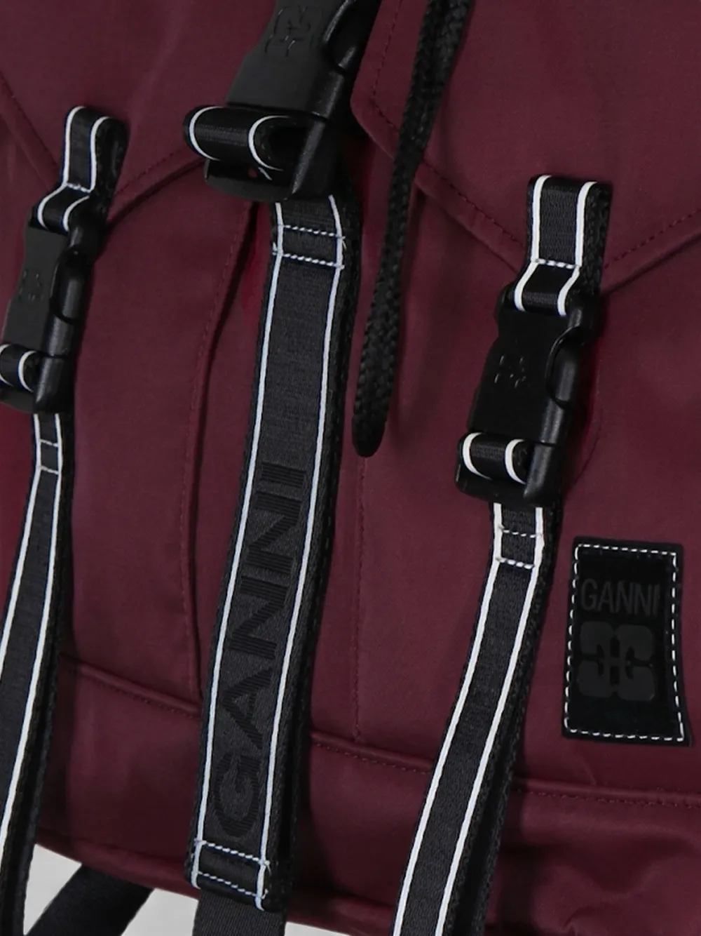 GANNI Re-Tech Sport rugzak Rood