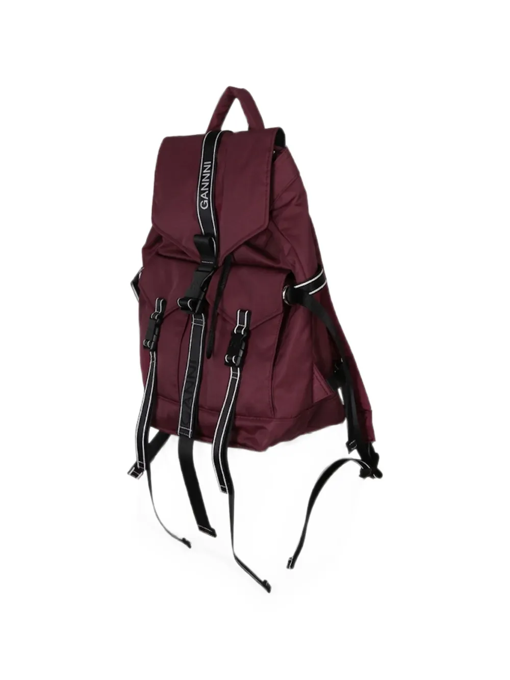GANNI Re-Tech Sport rugzak Rood