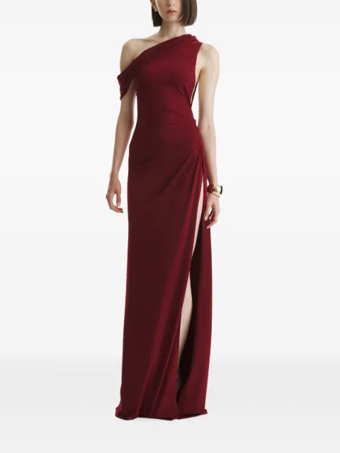 2310 STUDIO one-shoulder draped maxi dress