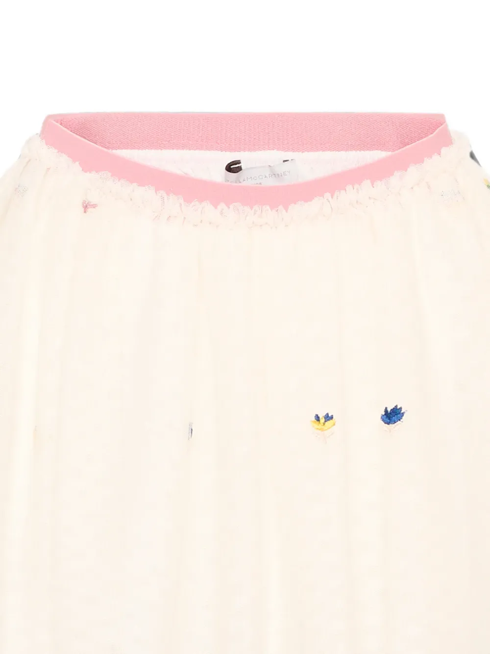 Stella McCartney Kids Rok met bloemen borduursel Beige