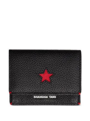 Shanghai Tang Tang Star zip-fastening Cardholder | Black | FARFETCH