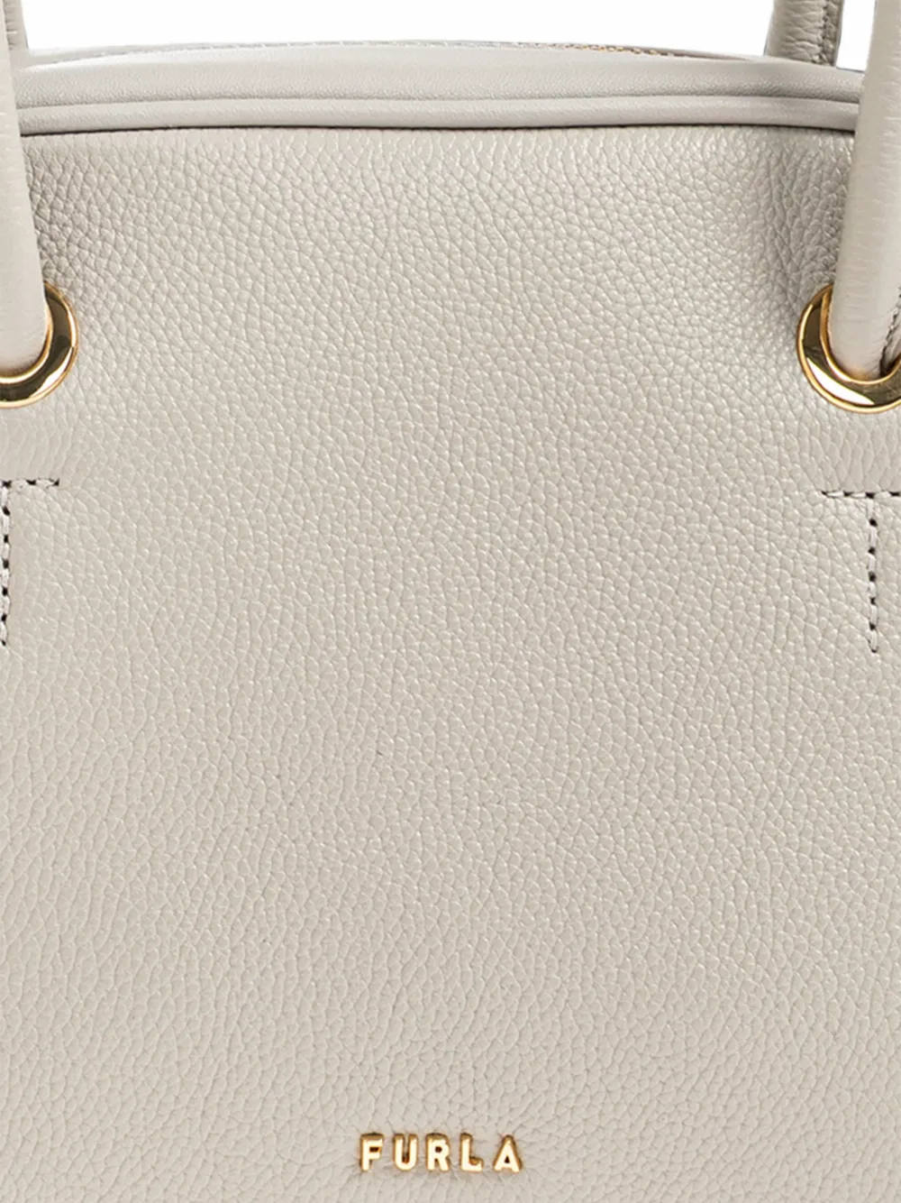 Furla Poppy schoudertas van bewerkt leer Grijs