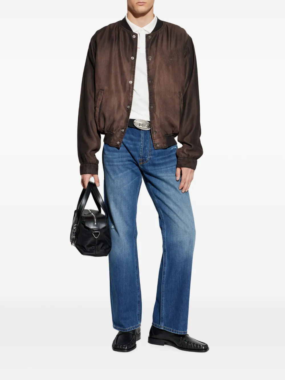 Diesel 1980 D-Eeper gerafelde jeans Blauw