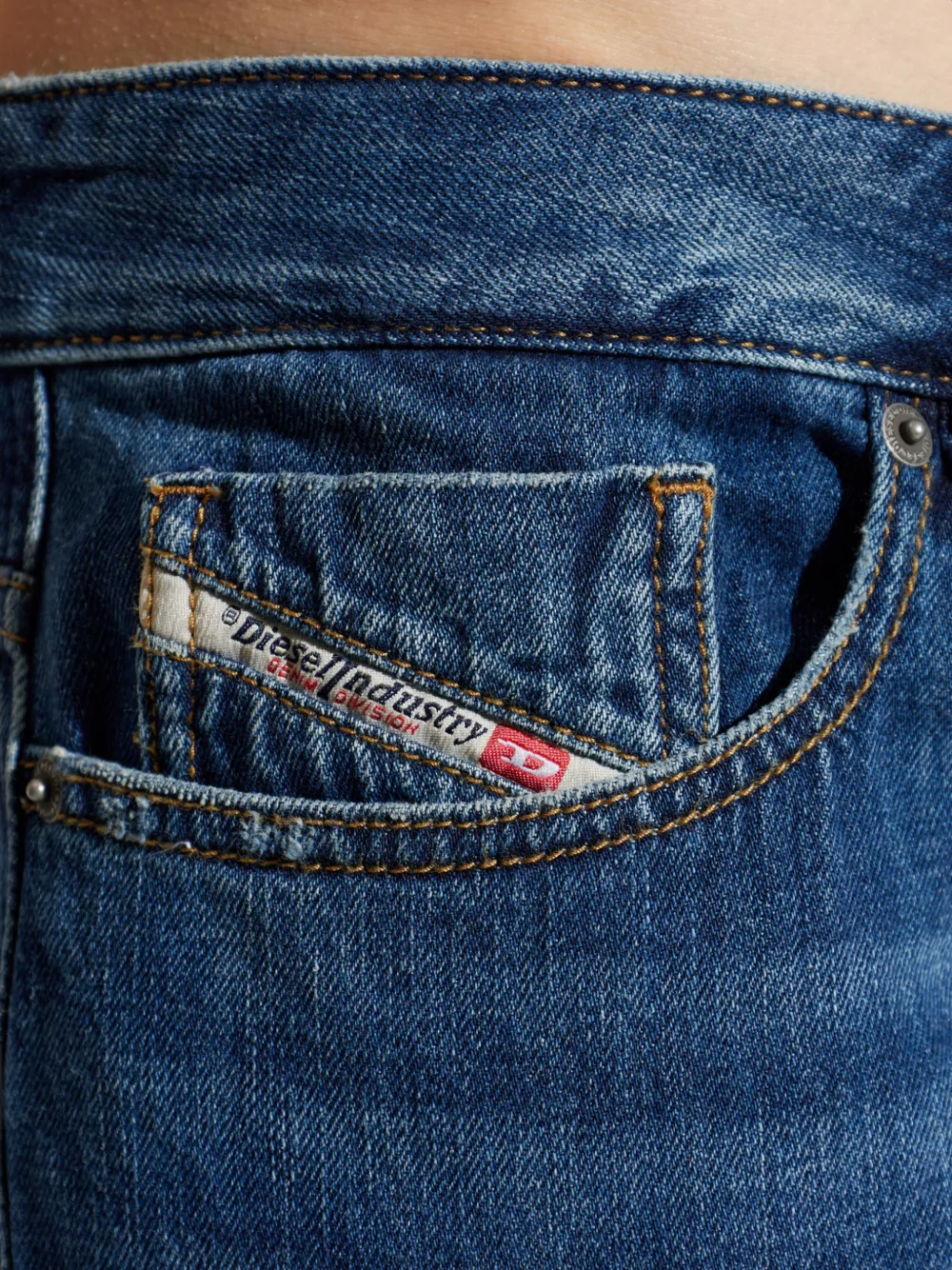 Diesel 1980 D-Eeper gerafelde jeans Blauw
