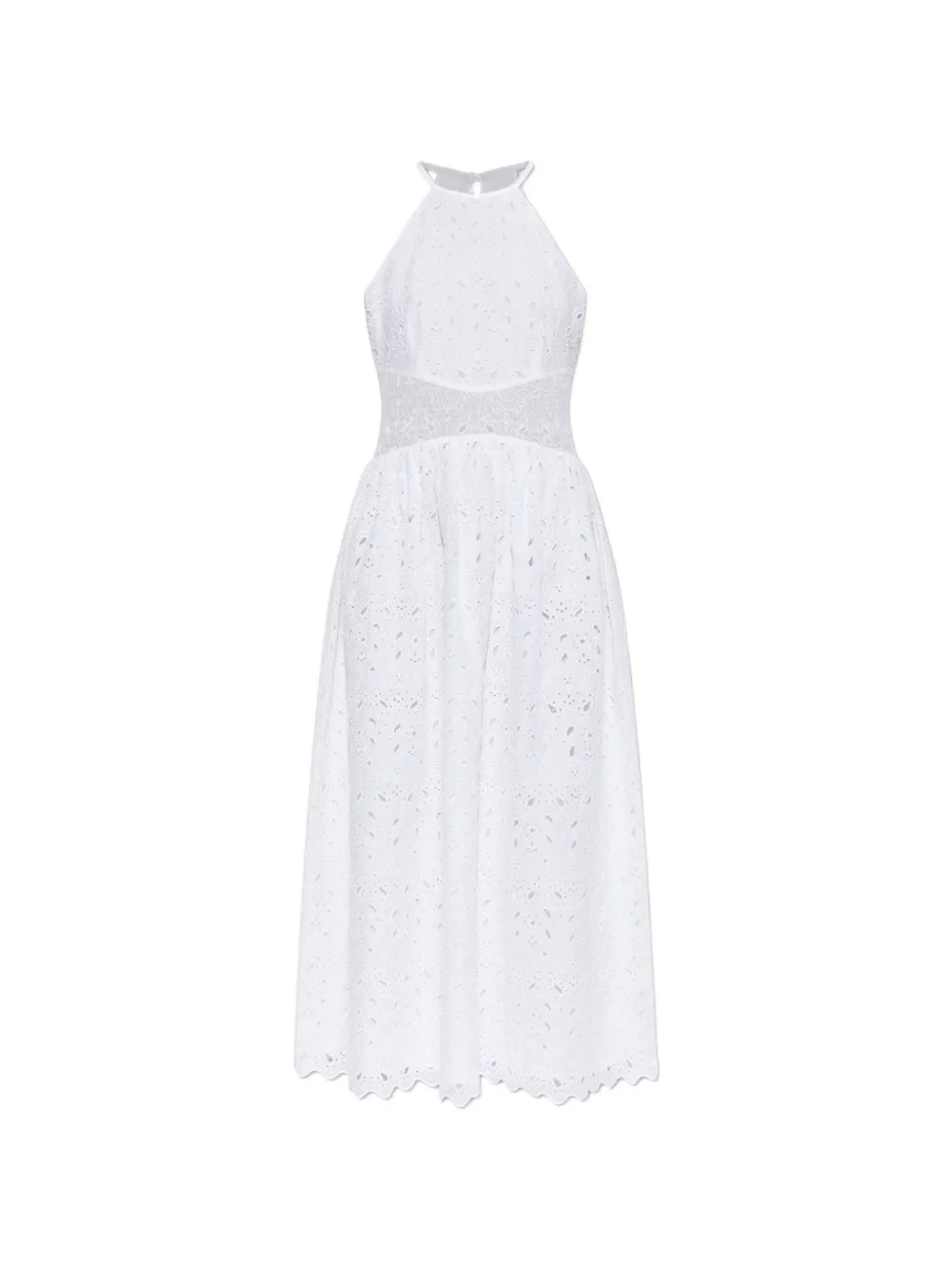 Frame Broderie-anglaise Sleeveless Dress In Transparent