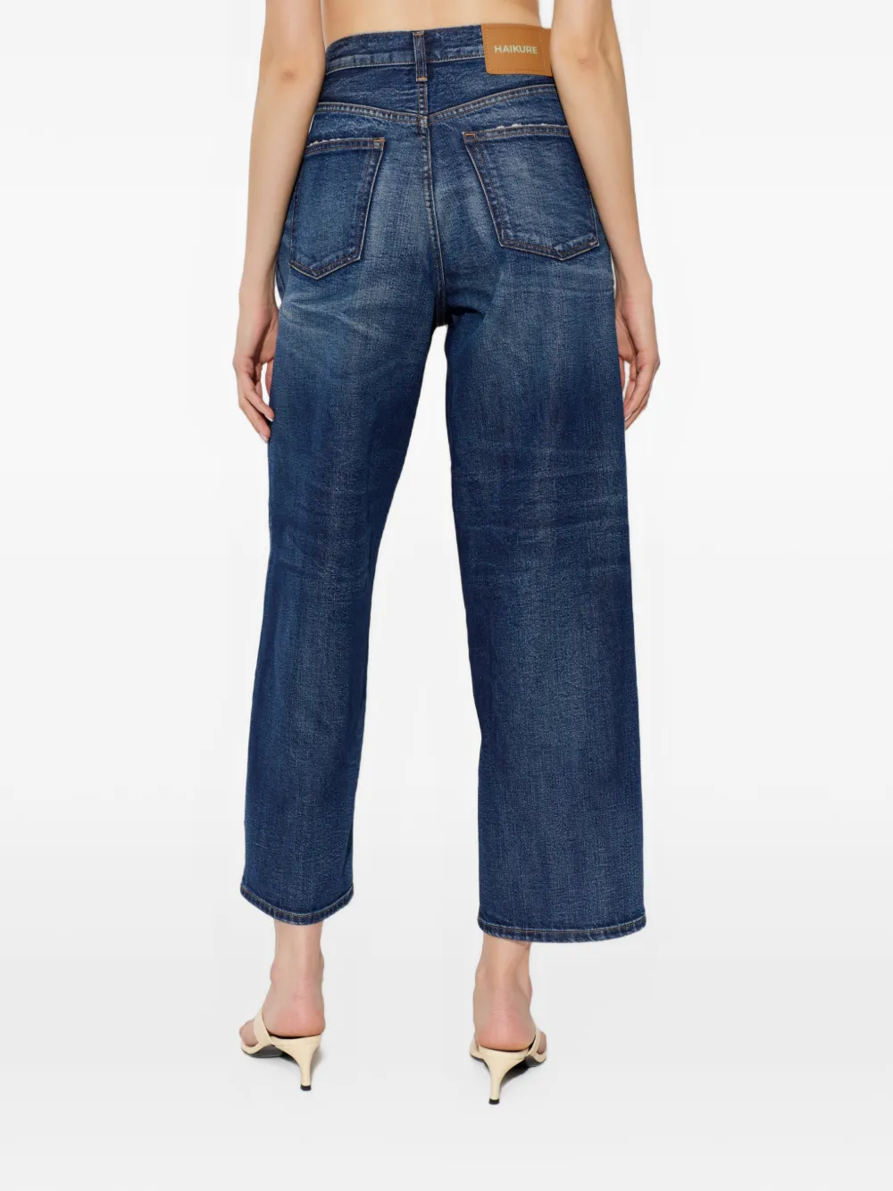 Haikure Betty jeans met whisker-effect Blauw
