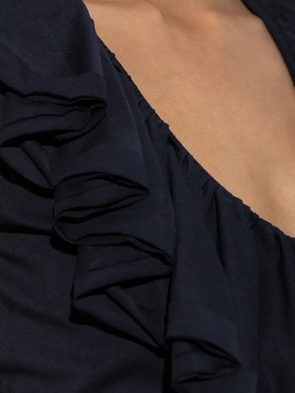 Ulla Johnson Elsie blouse met ruches Blauw