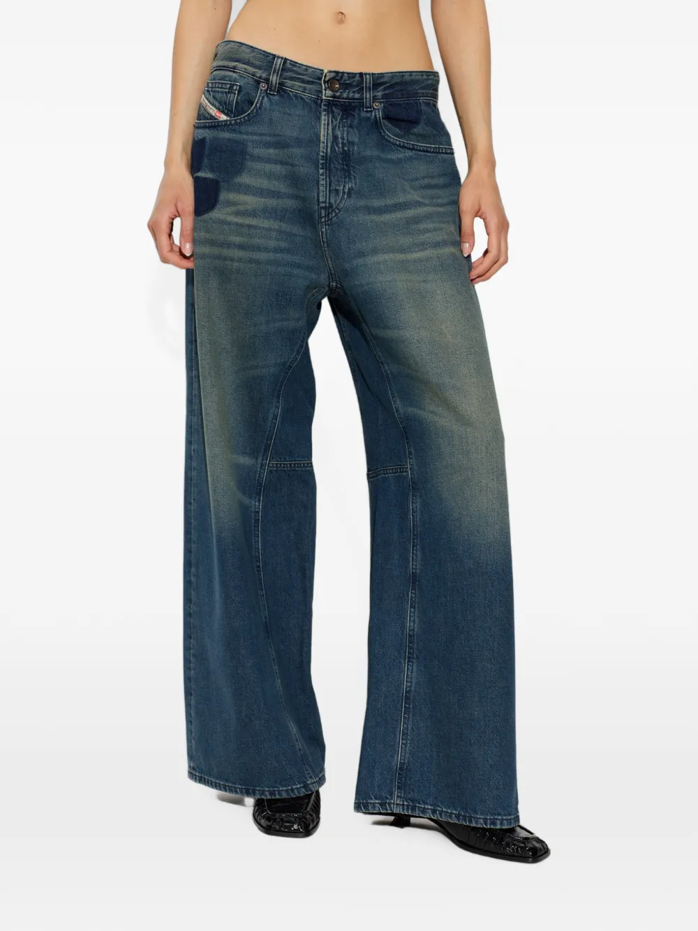 Diesel 1996 D-SIRE-U-S jeans met wijde pijpen Blauw