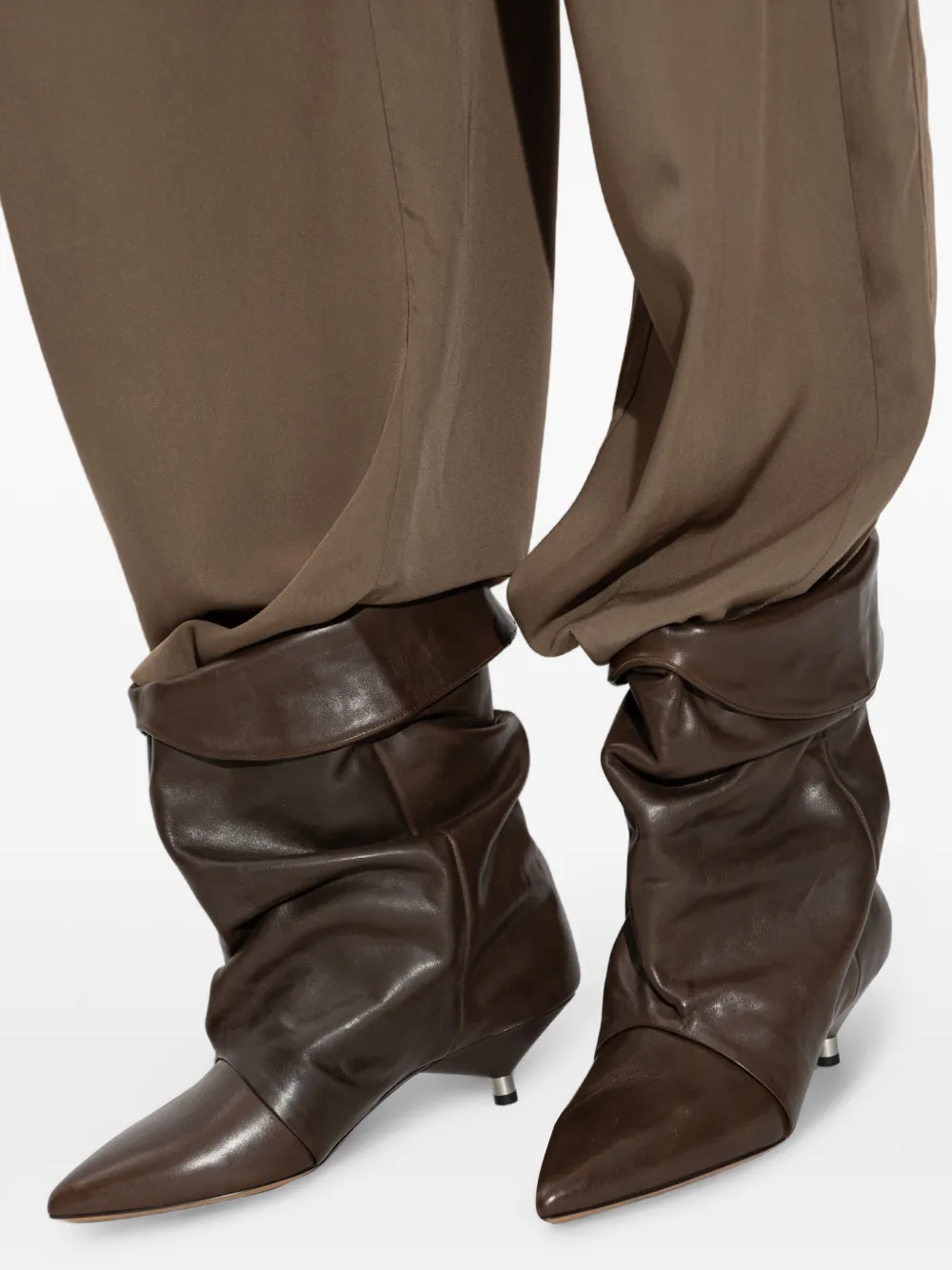 ISABEL MARANT Edrik slouchy ankle boots Bruin