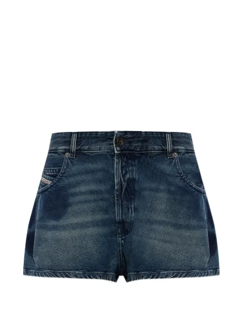 Diesel whiskering-effect denim shorts