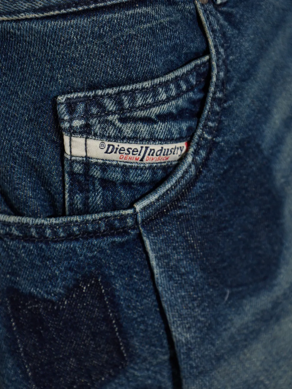 Diesel Denim shorts Blauw
