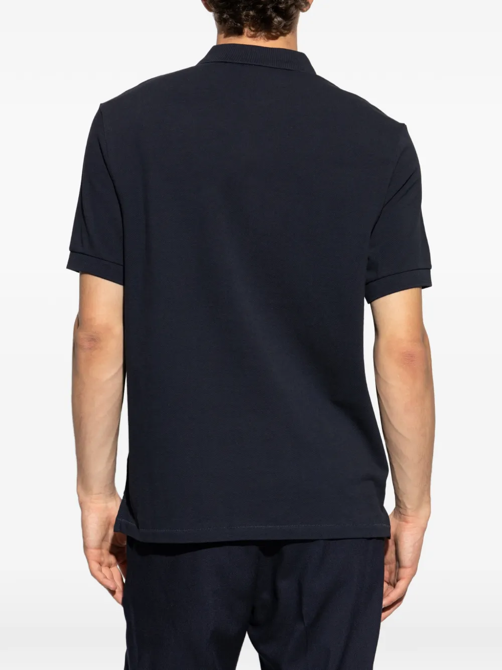 PS Paul Smith Poloshirt met zebrapatch Blauw