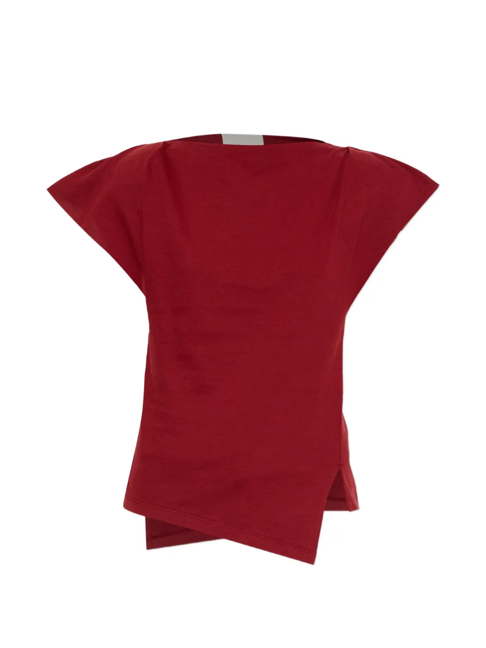 ISABEL MARANT Asymmetrisches Sebani T-Shirt mit angeschnittenen Ärmeln - Rot