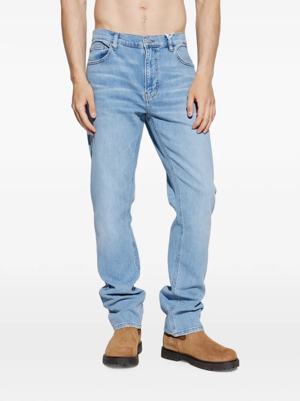FRAME Modern straight jeans Blauw