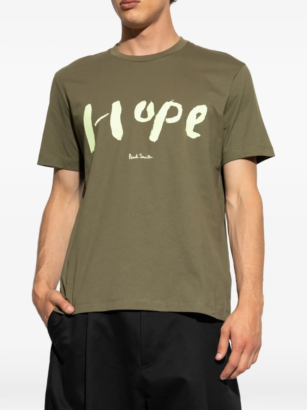 Paul Smith T-shirt met tekst Groen