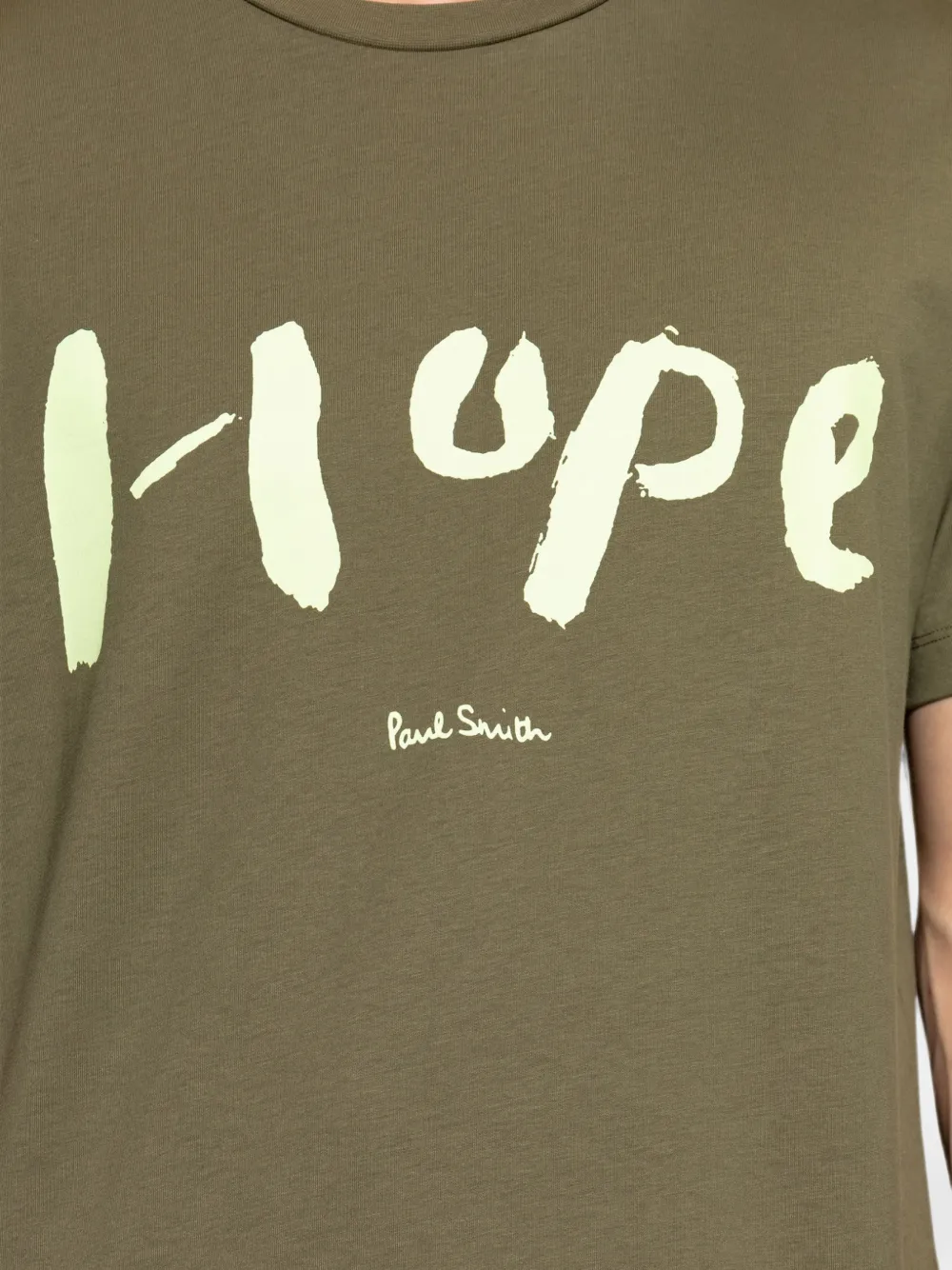 Paul Smith T-shirt met tekst Groen