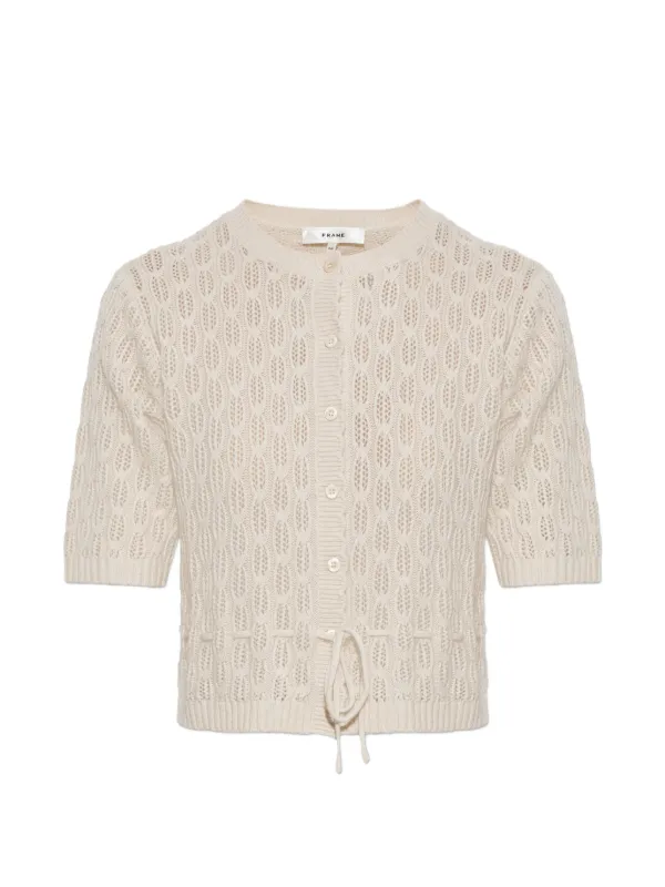 Frame The Clover Cardigan in Neutrals