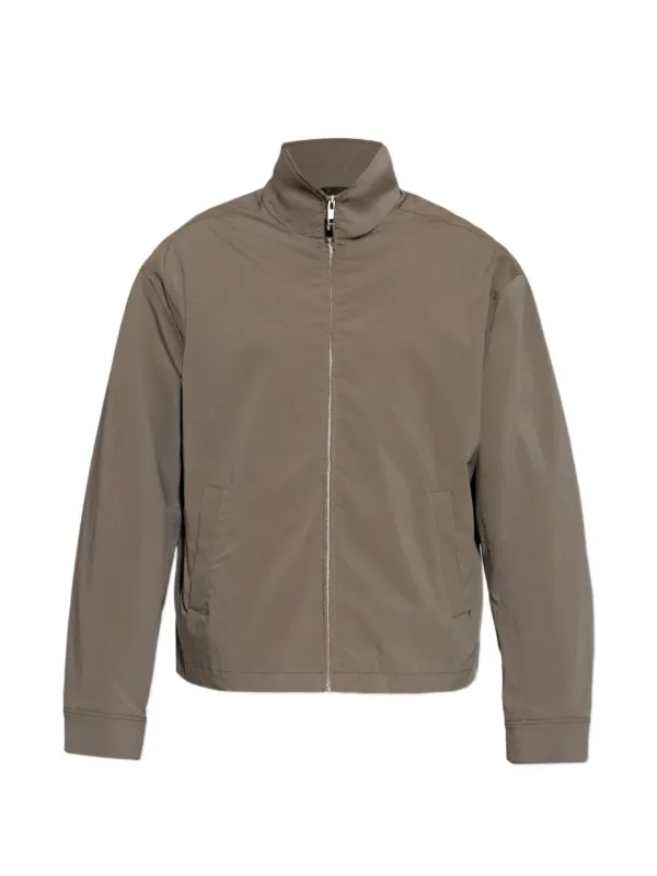Frame Stand-up Collar Jacket in Grey