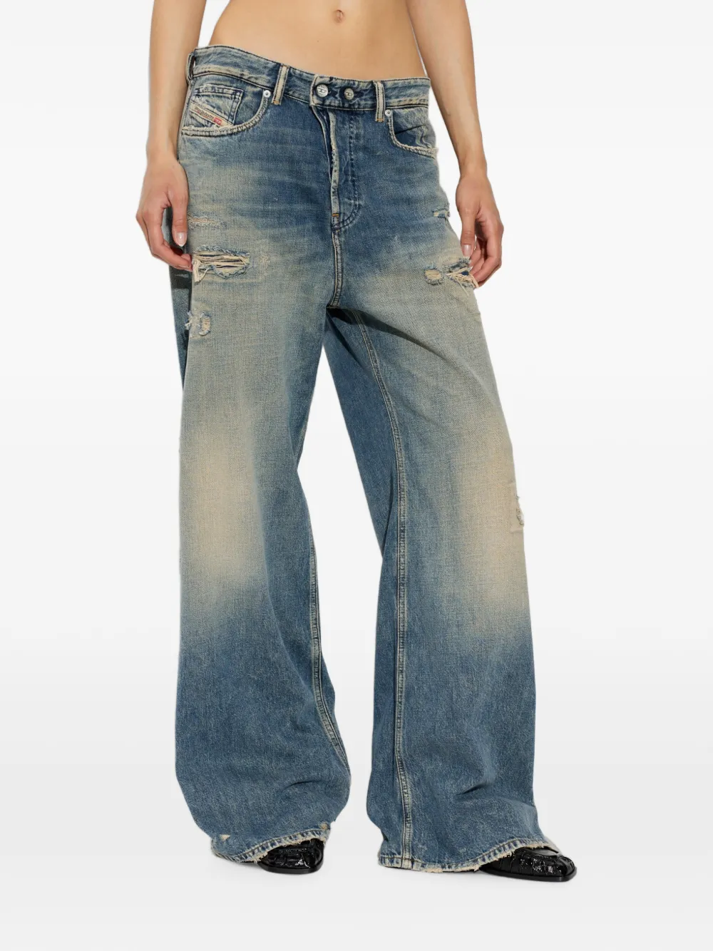 Diesel 1996 jeans met wijde pijpen Blauw