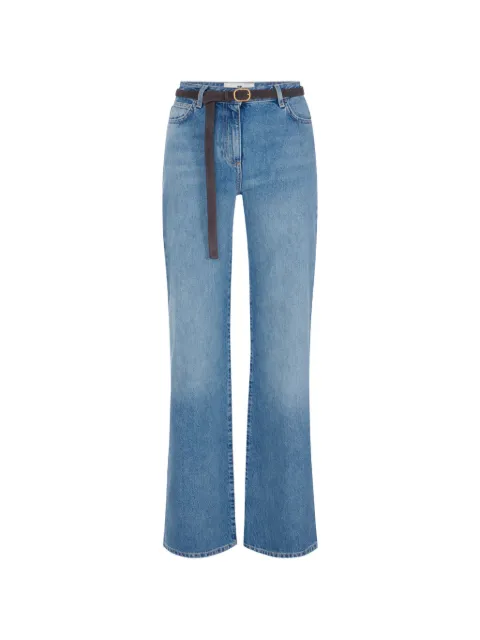 Elisabetta Franchi palazzo jeans with belt