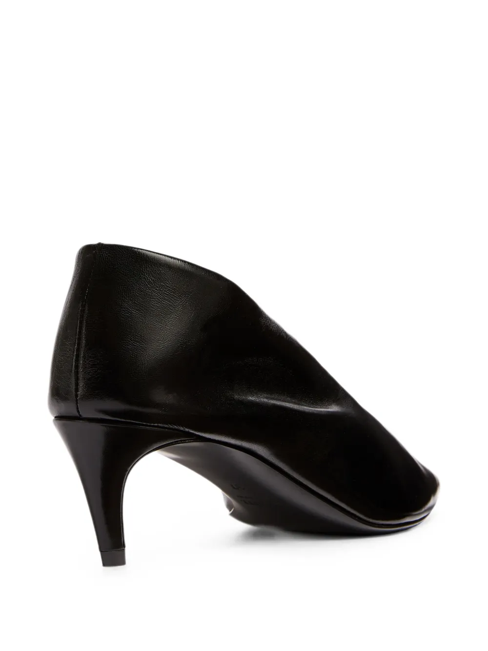 KHAITE pleated pointed-toe pumps Zwart