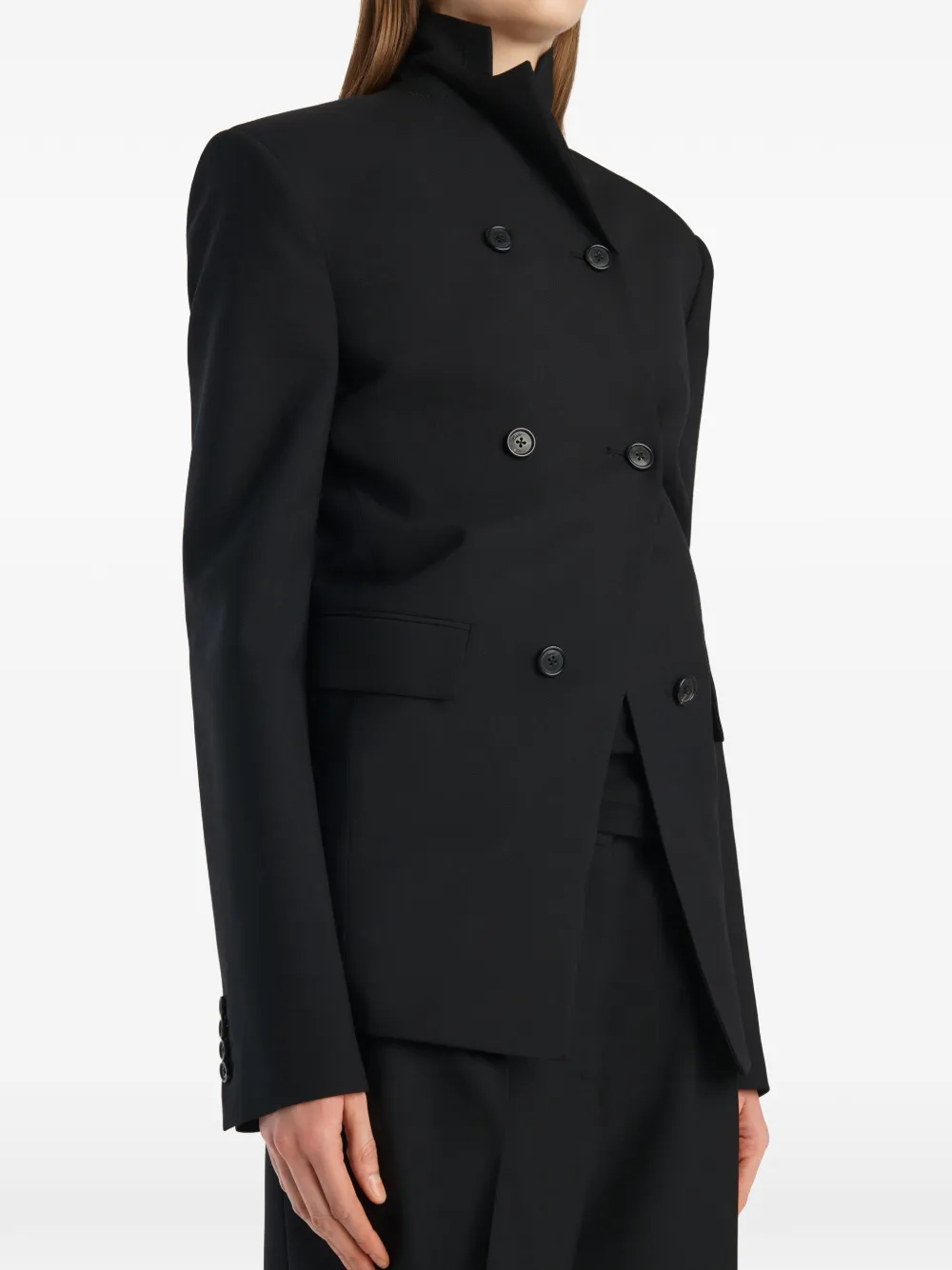  Khaite Double-breasted Jacket - Negro 