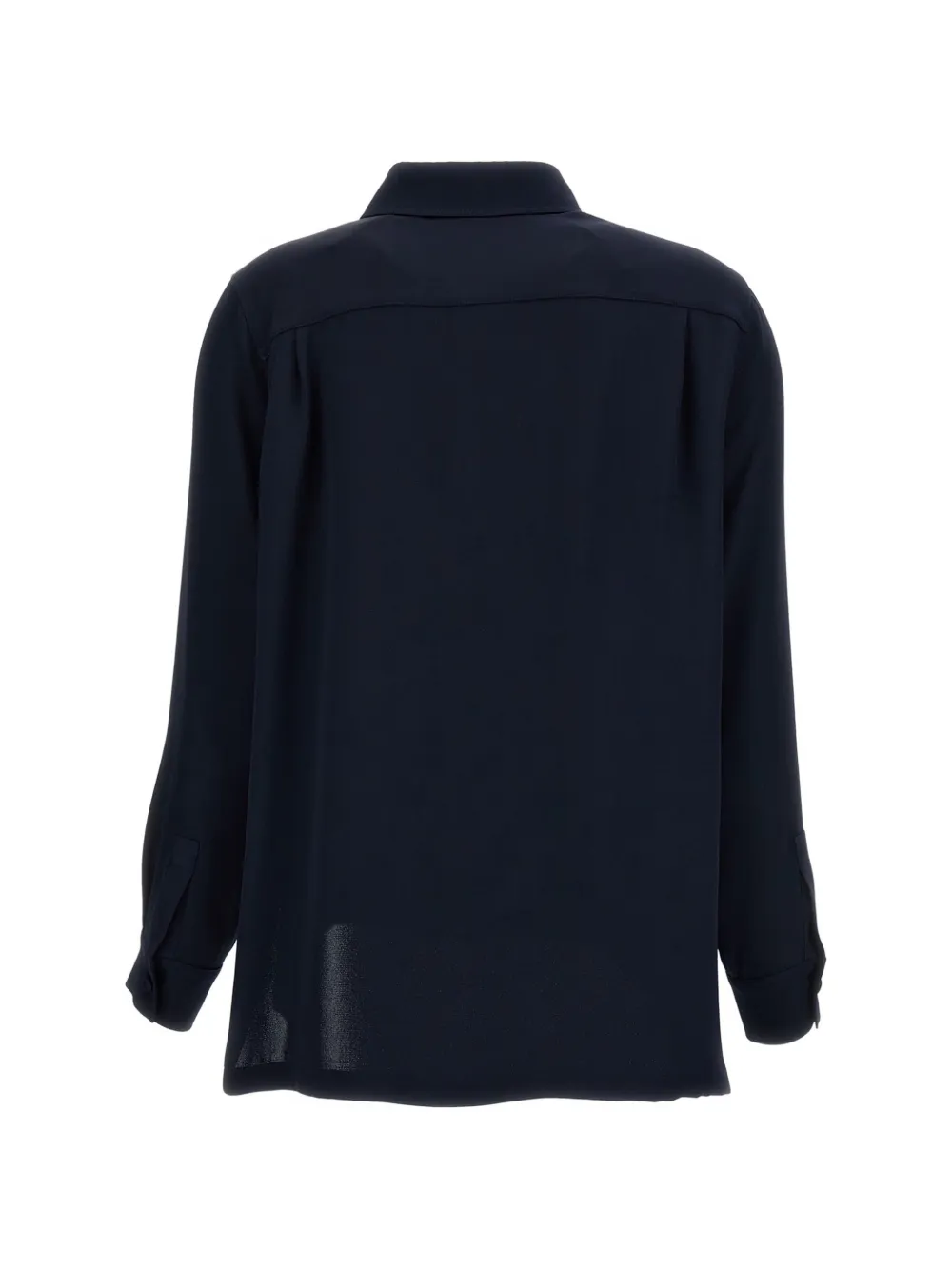 Max Mara Overhemd met geborduurd logo Blauw
