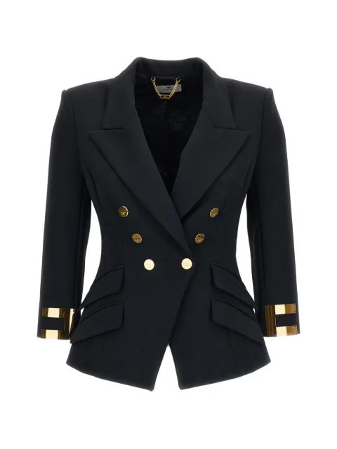 Elisabetta Franchi double-breasted logo-cuff jacket