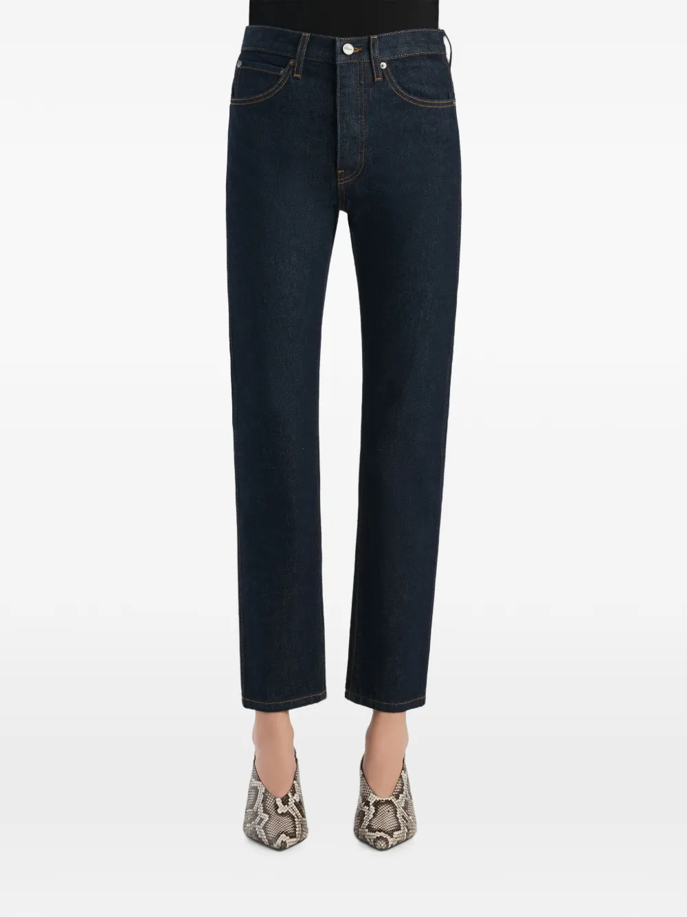 KHAITE Straight jeans Blauw