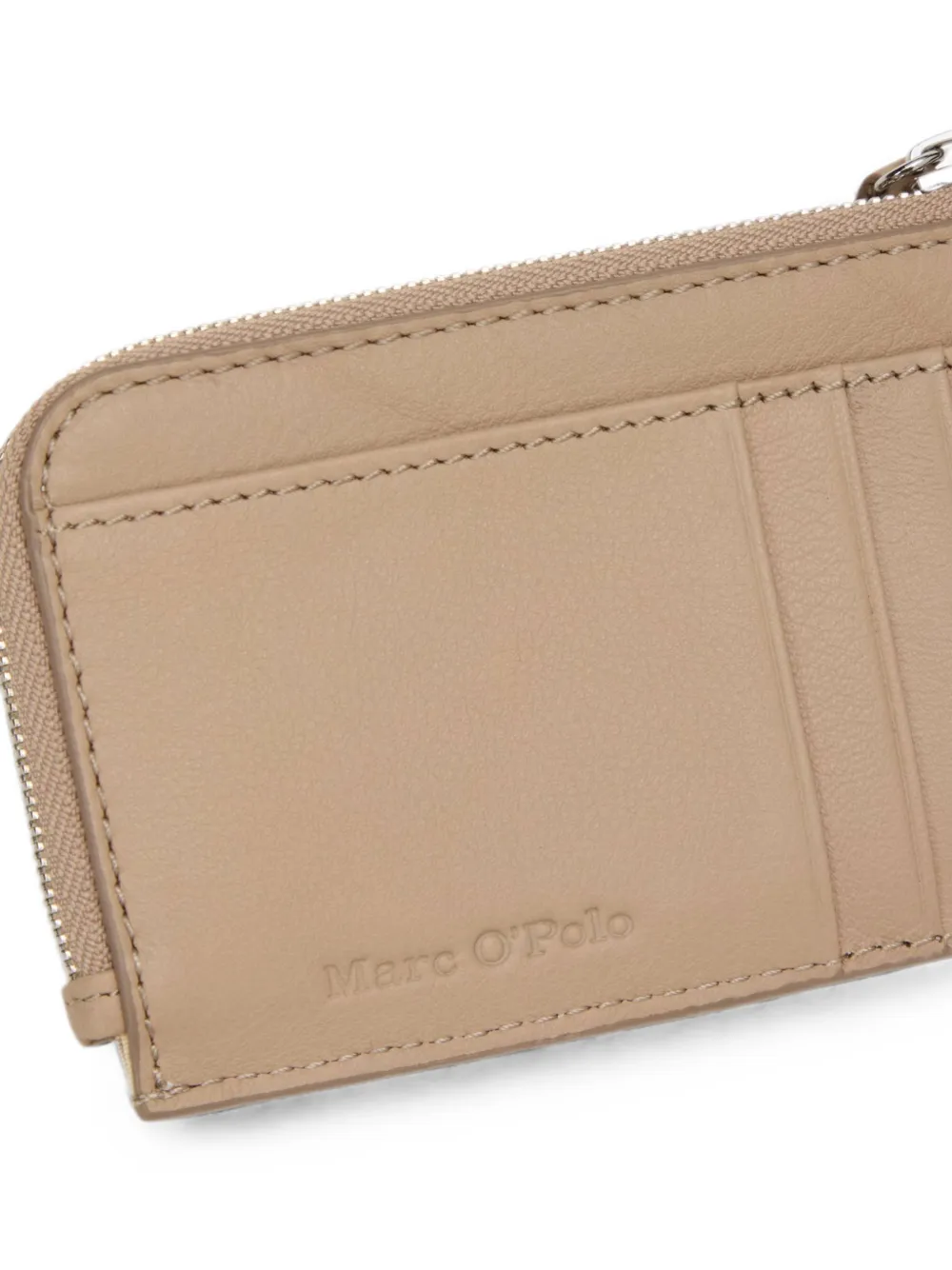 Marc O'Polo Leren portemonnee Beige