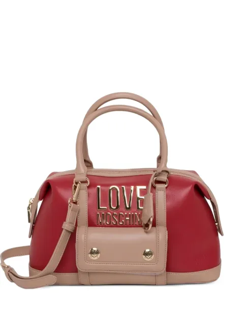 Love Moschino logo-plaque tote bag