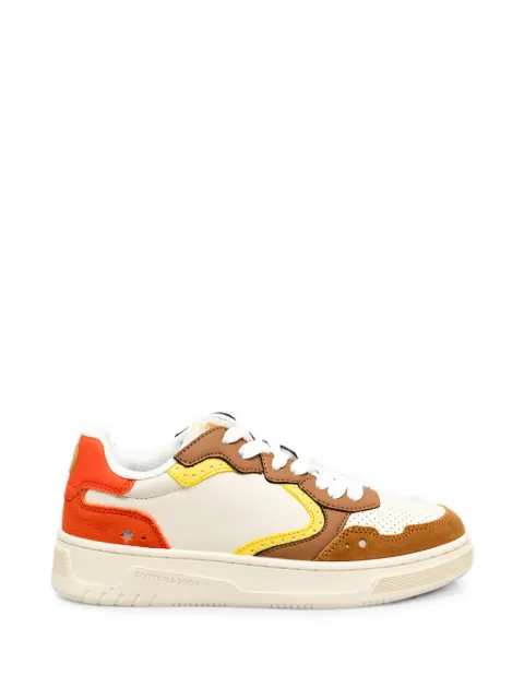 Scotch & Soda perforated panelled sneakers