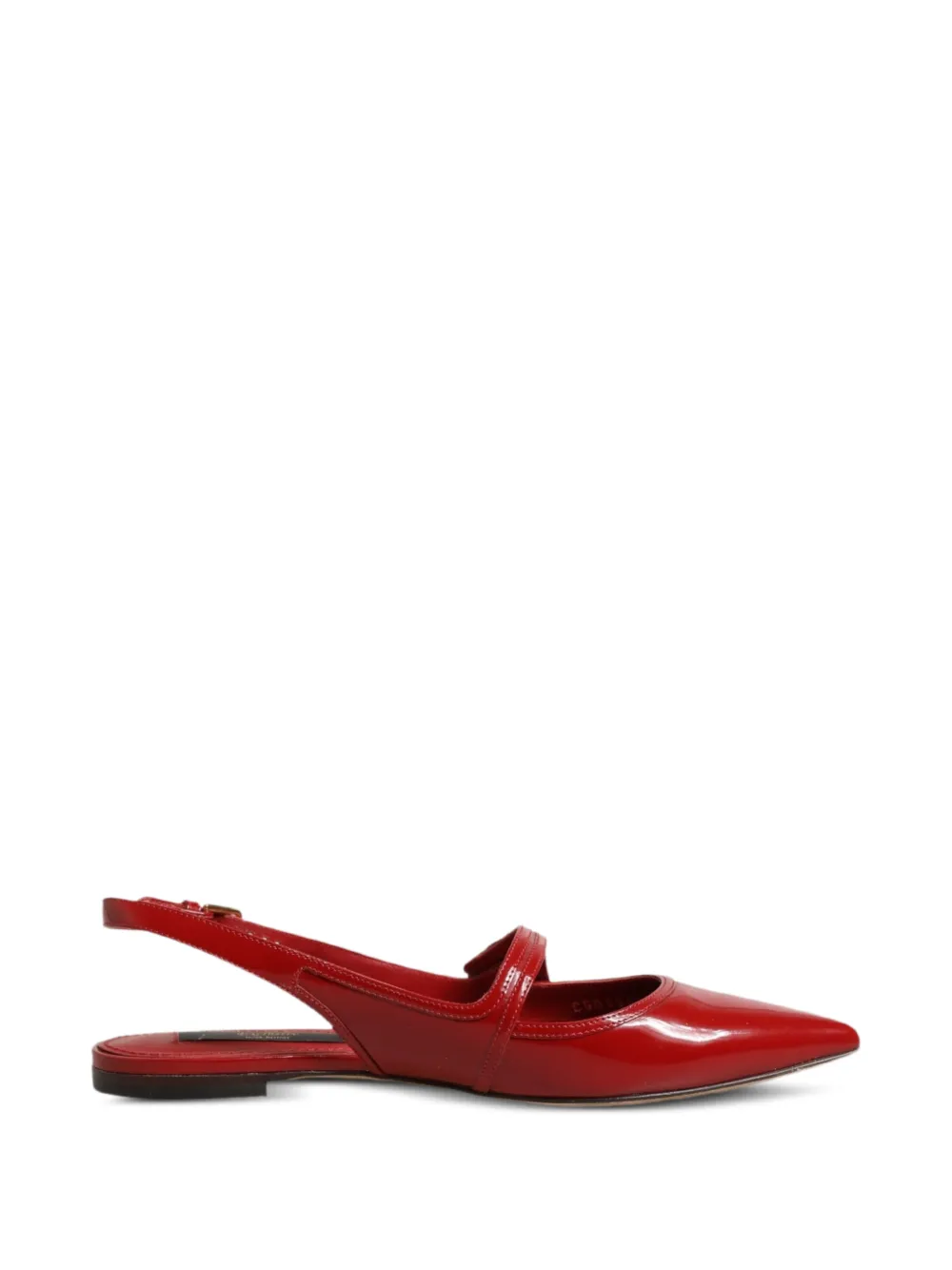 Dolce & Gabbana Sandalen met gelakte afwerking en knoopdetail Rood