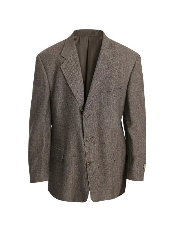 Fendi Single-breasted Wool Suit in Brown