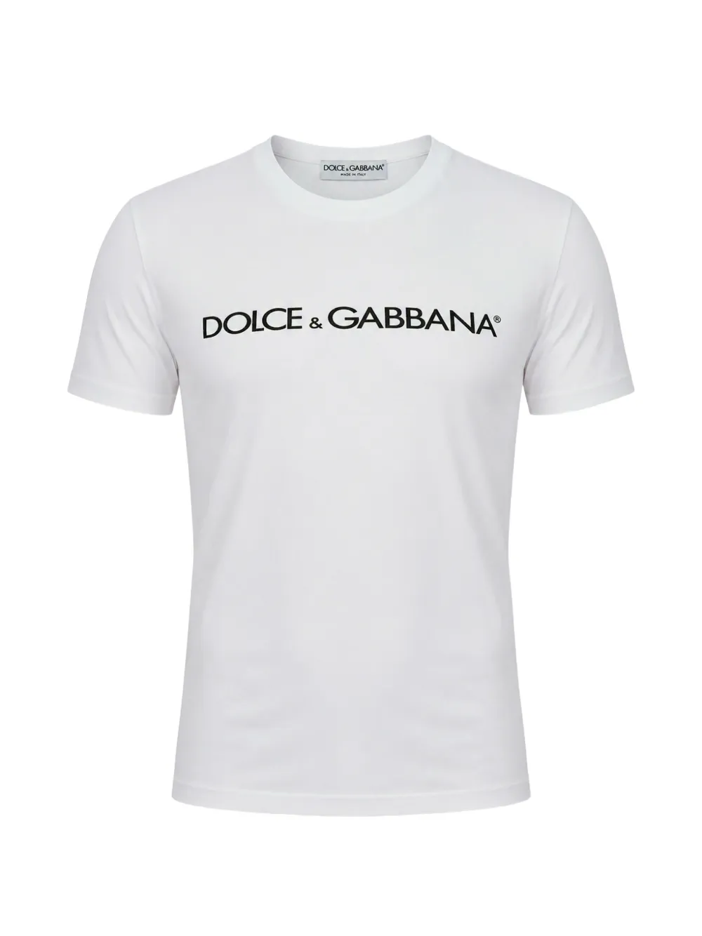 Dolce & Gabbana T-Shirt mit Logo-Print - Weiß