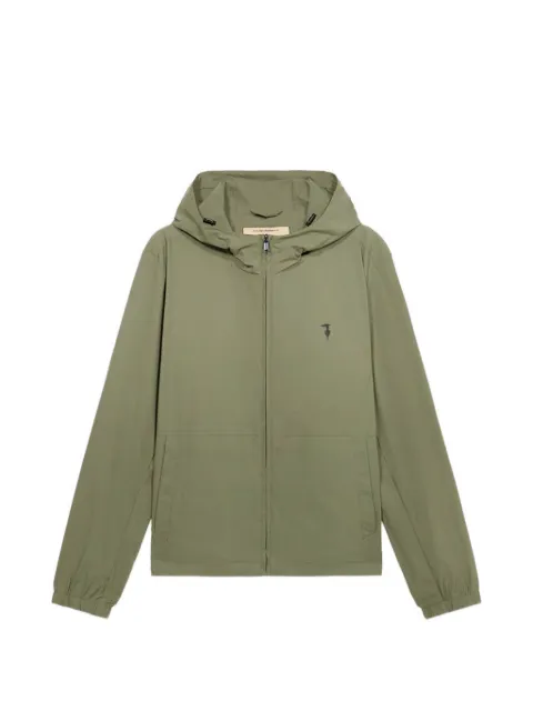 Trussardi logo-print drawstring-hood jacket
