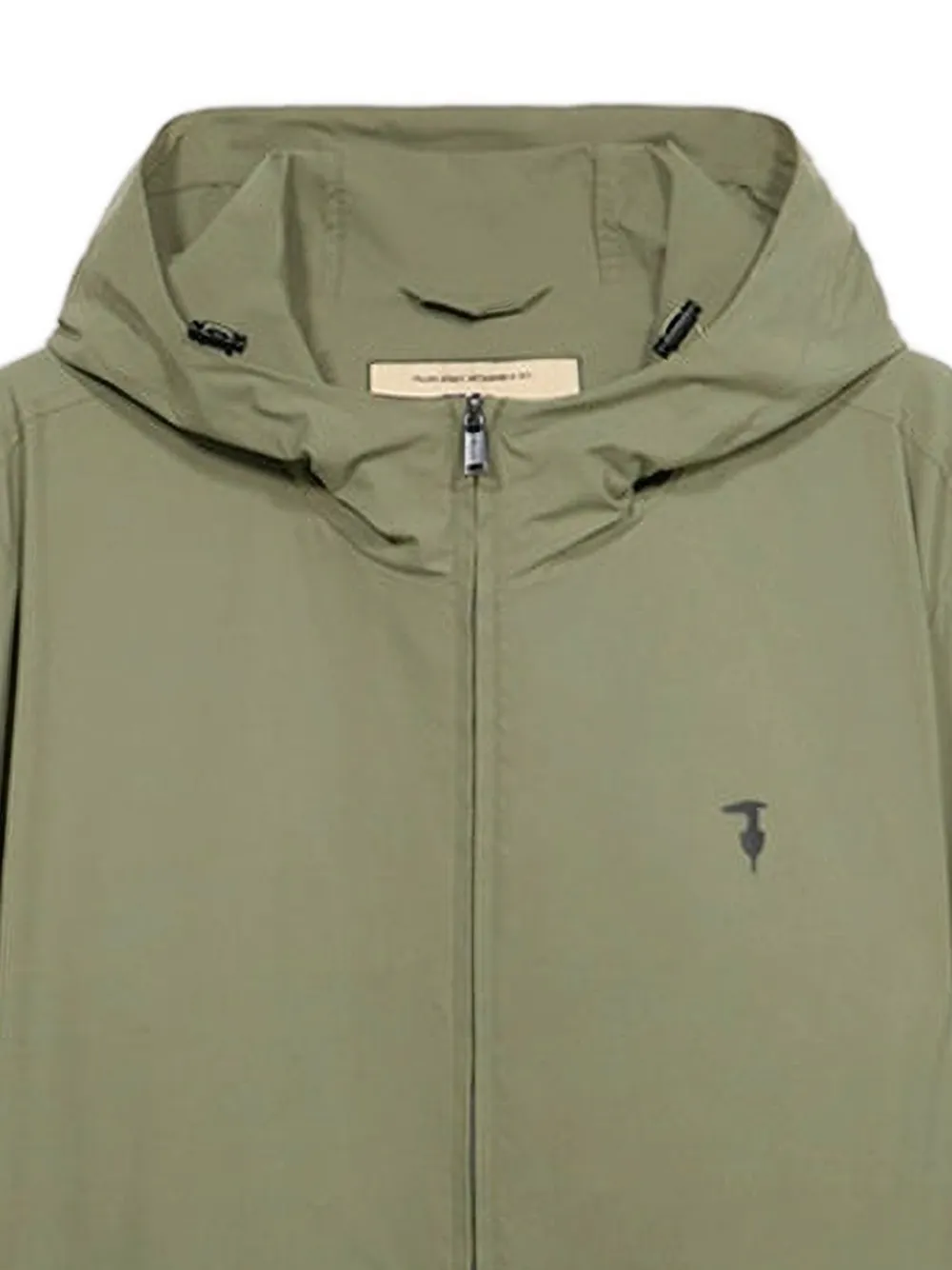 Trussardi Jack met trekkoord capuchon Groen