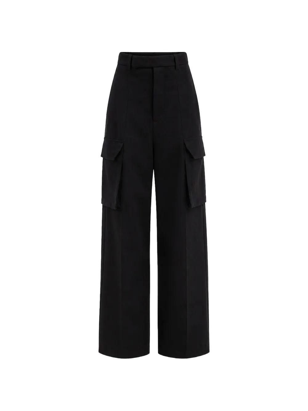 Rick Owens cargo-pocket high-waisted trousers - Black