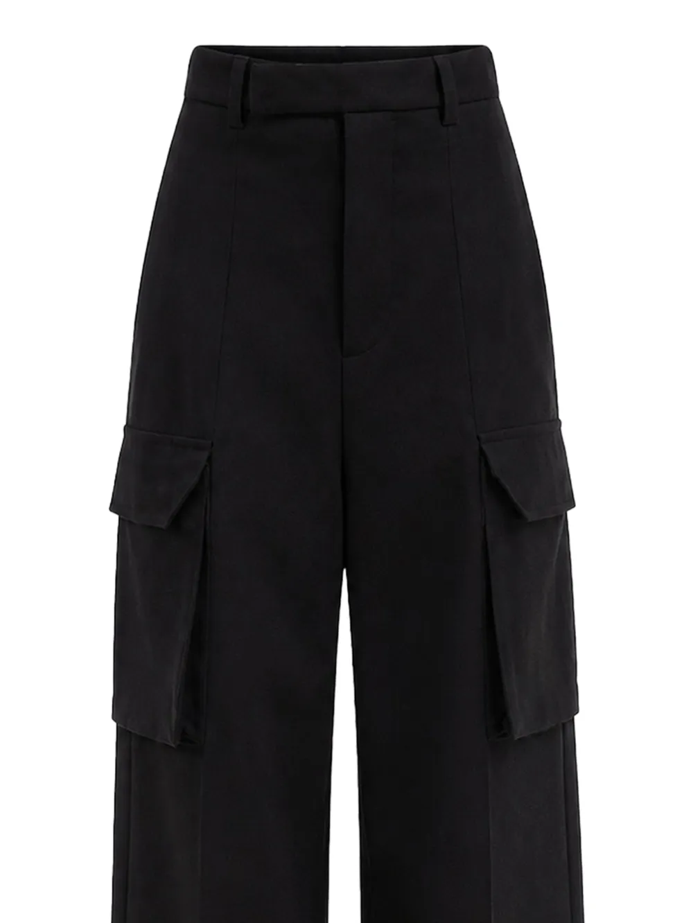 Rick Owens High-waist broek met cargo-zak Zwart