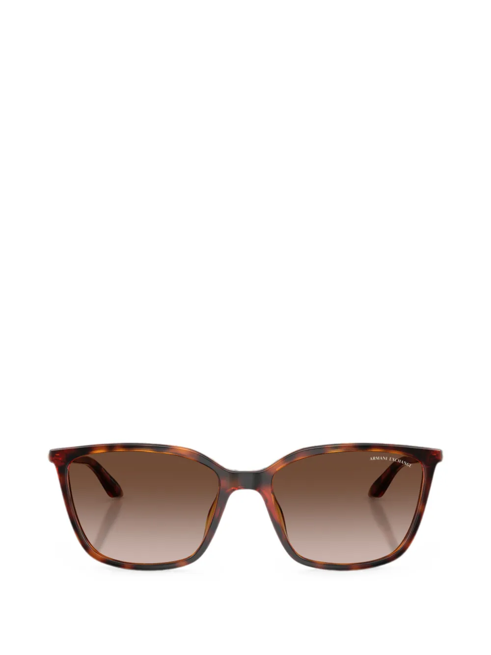 Armani Exchange tortoiseshell-effect square-frame sunglasses - Braun