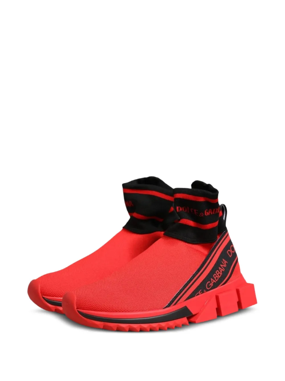 Dolce & Gabbana Sorrento sock sneakers Rood