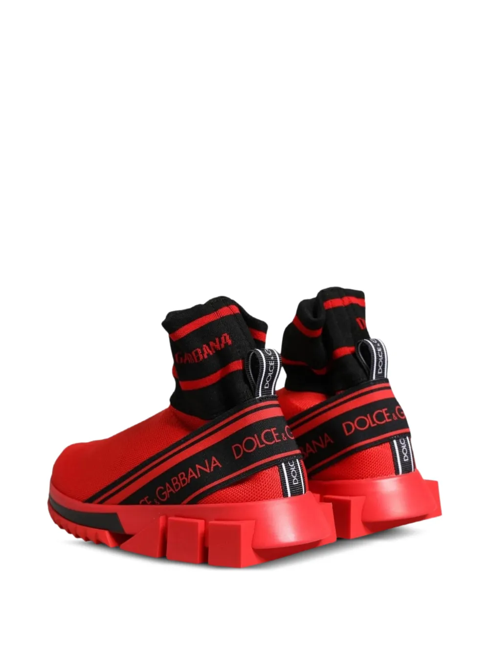 Dolce & Gabbana Sorrento sock sneakers Rood