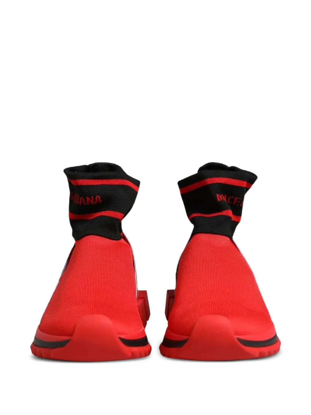 Dolce & Gabbana Sorrento sock sneakers Rood