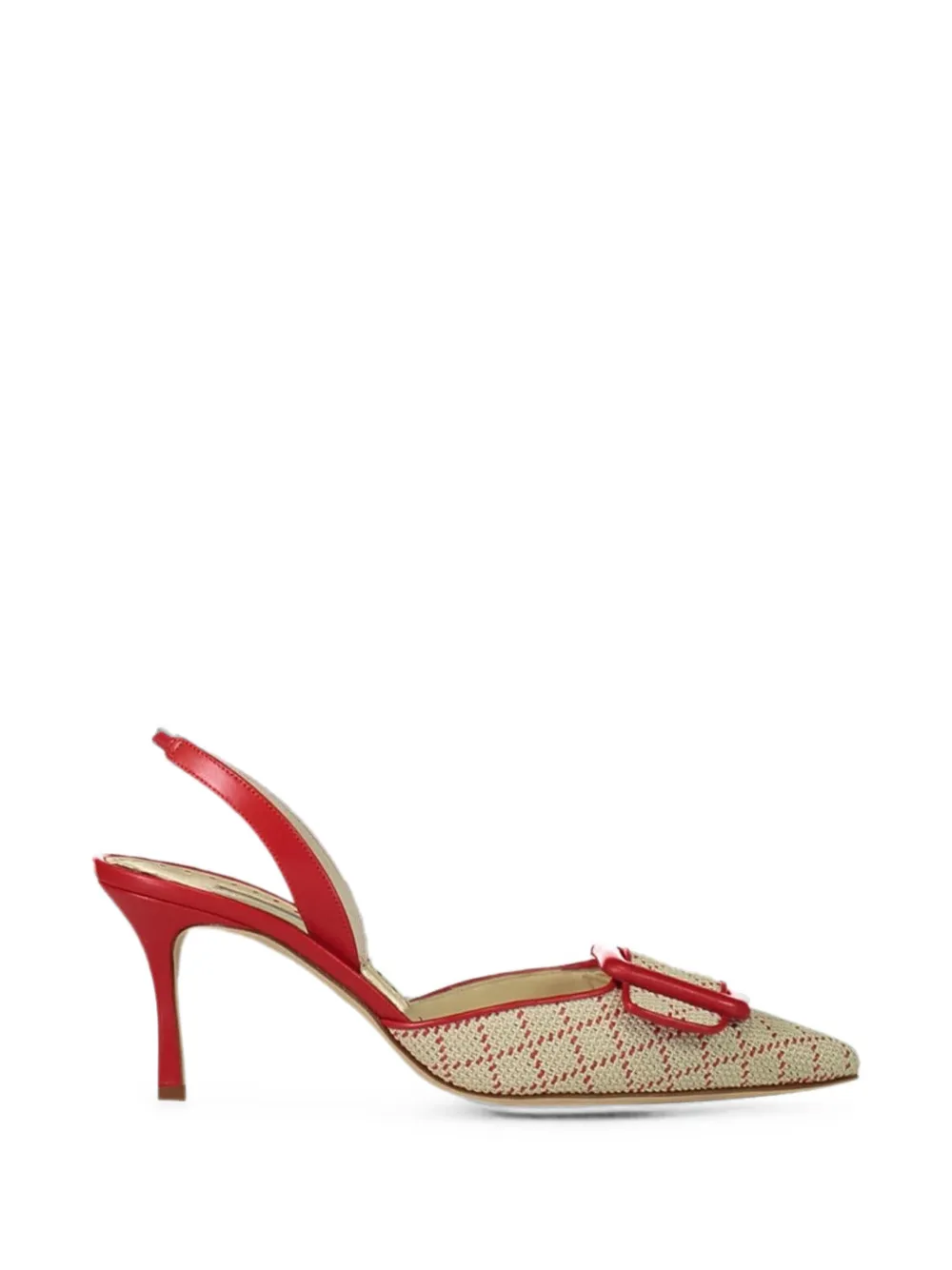 Manolo Blahnik Maysli buckle-detail pumps Beige