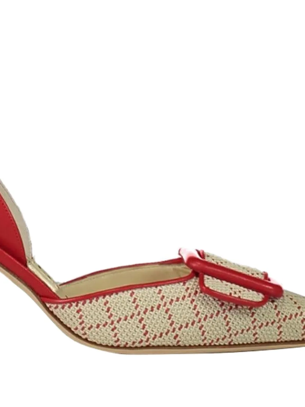 Manolo Blahnik Maysli buckle-detail pumps Beige