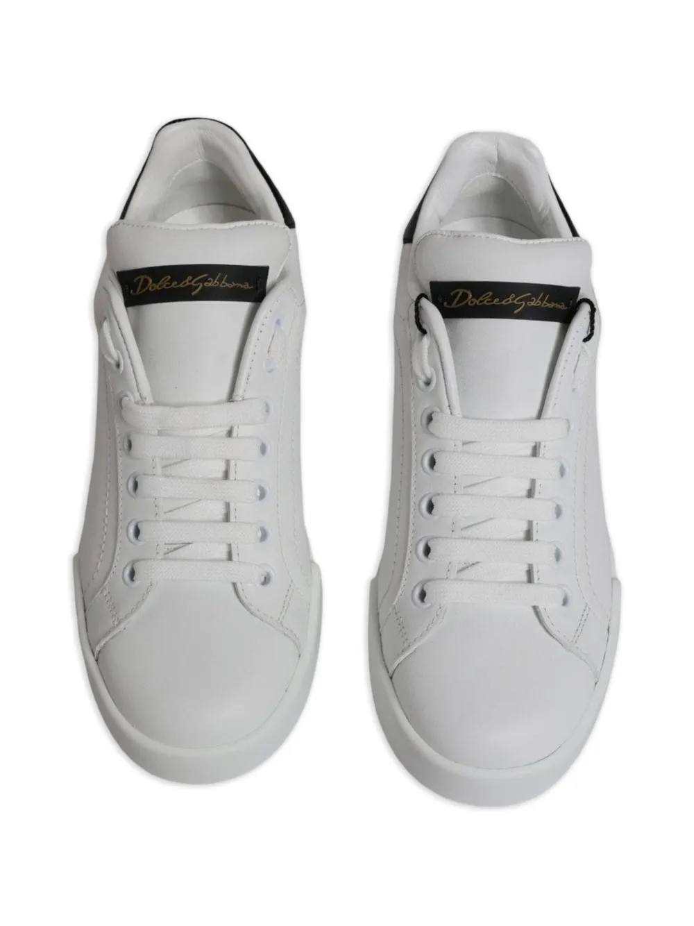 Dolce & Gabbana logo-print lace-up sneakers Wit