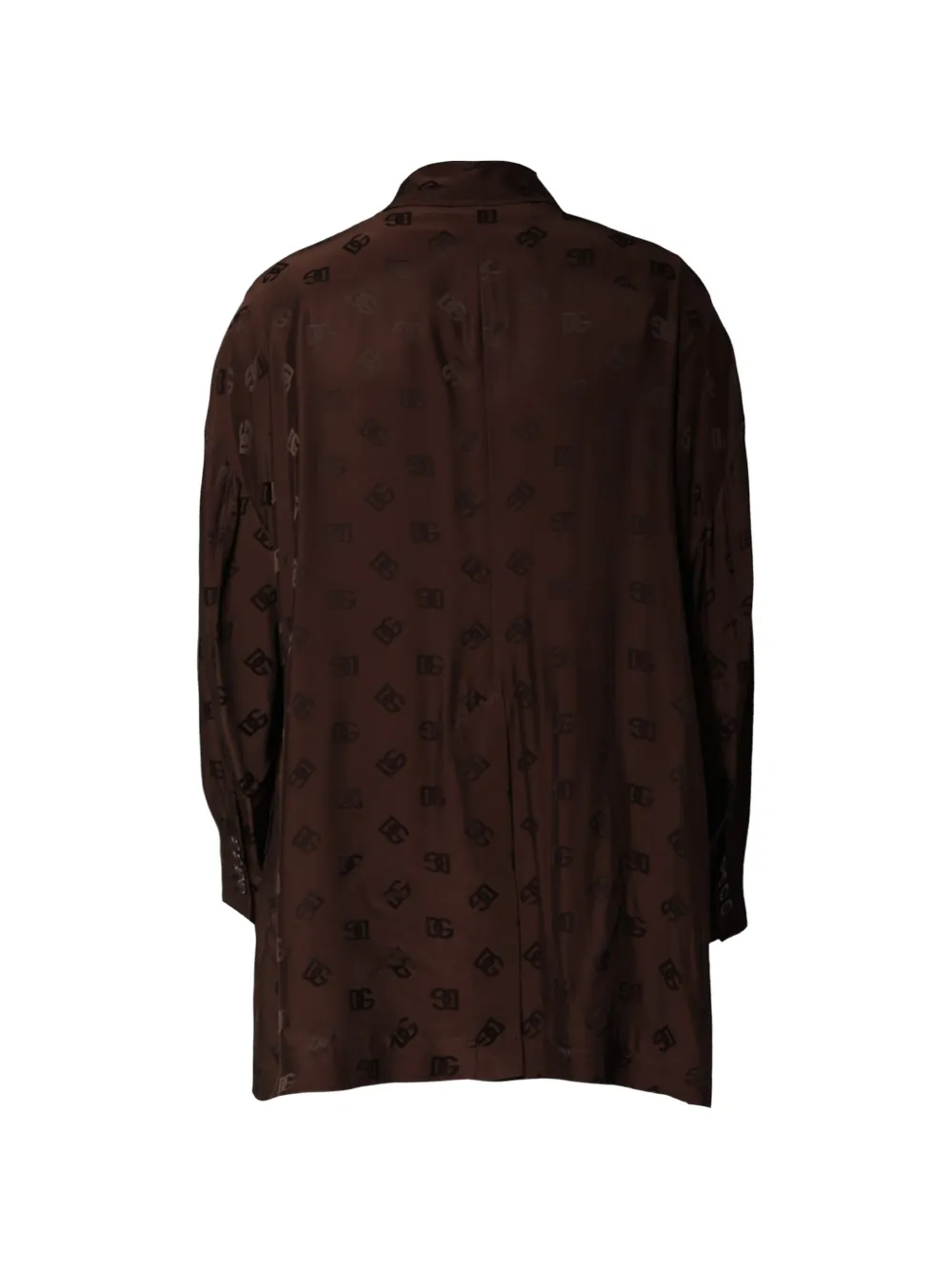 Dolce & Gabbana Jas met dubbele rij knopen en logo-monogram Bruin