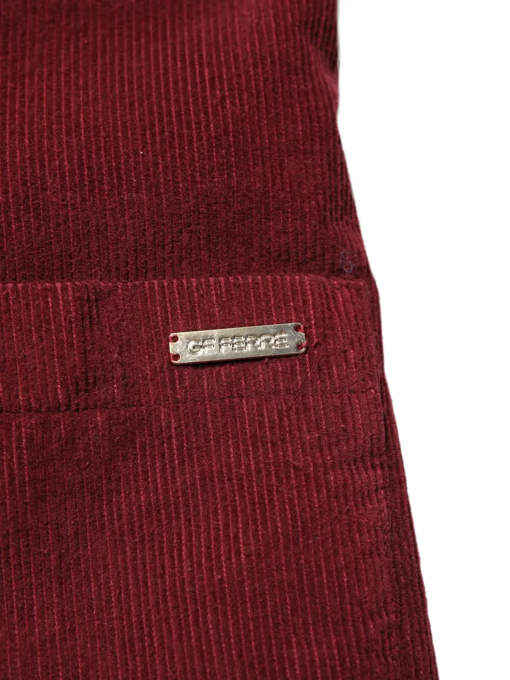 Gianfranco Ferré Corduroy Notch-lapel Blazer in Red, view 3
