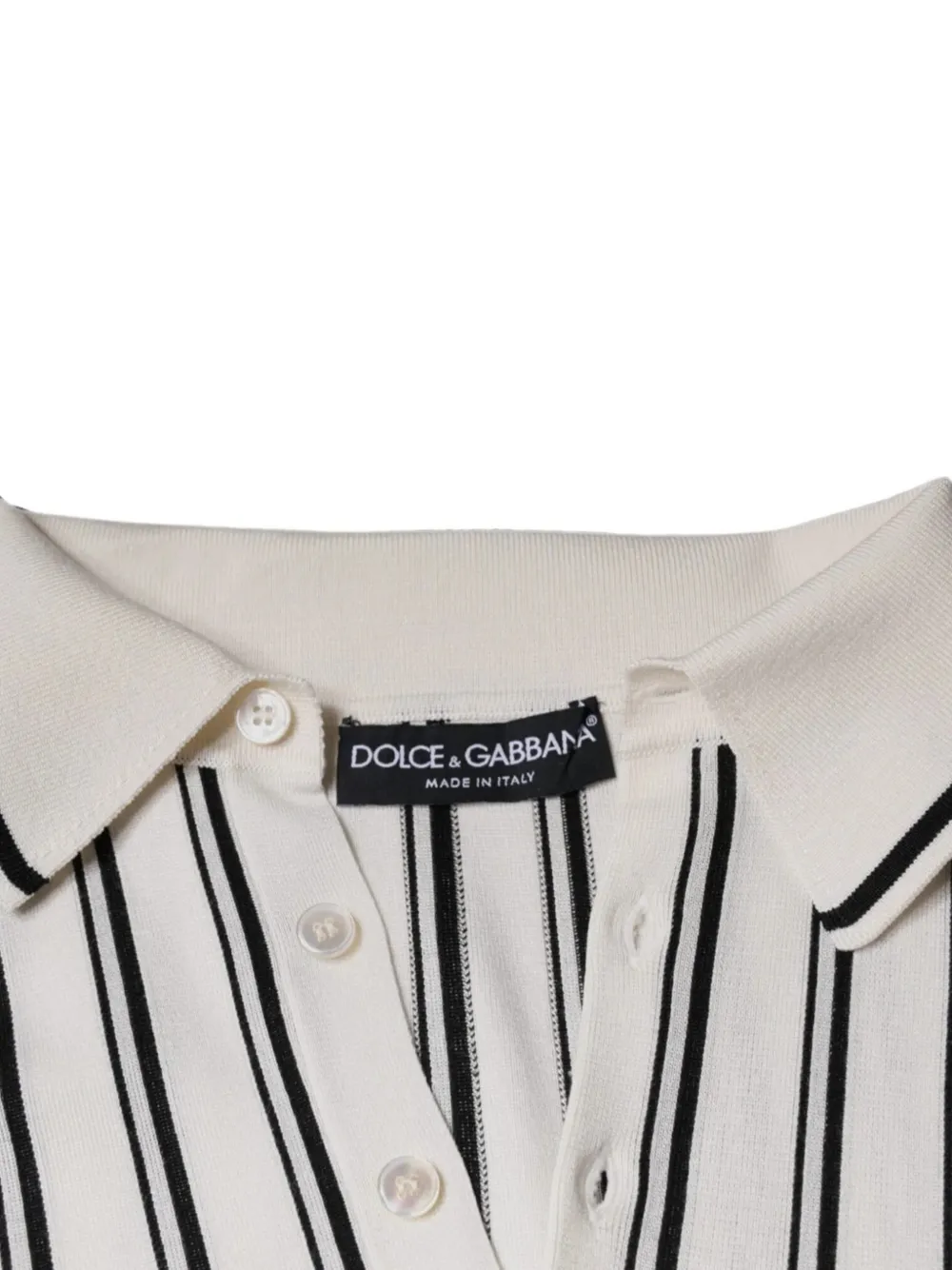 Dolce & Gabbana Gestreept poloshirt Beige