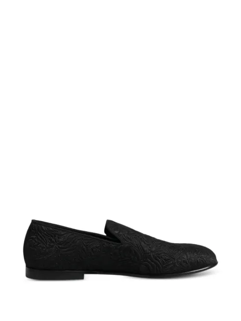 Dolce & Gabbana floral-jacquard loafers